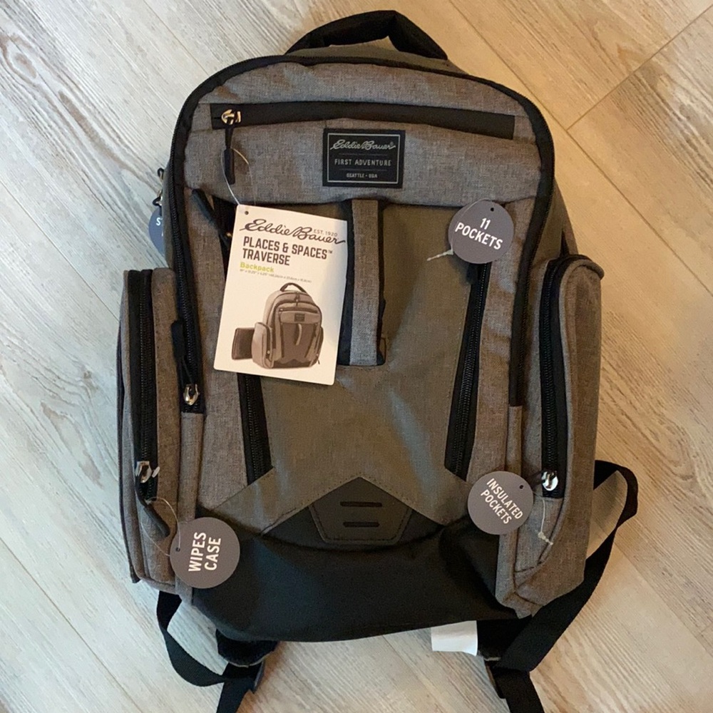 Eddie Bauer diaper Backpack NEW